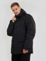 Fundango Perill Parka Jacket férfi utcai kabát fekete színben 1