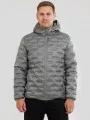Fundango Smoke Hooded Jacket férfi utcai kabát szürke színben 1