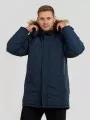 Fundango Spirit Parka Jacket férfi télikabát sötétkék színben 1