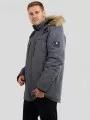 Fundango Spirit Parka Jacket férfi télikabát szürke színben 1