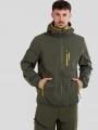 Fundango Alloy Hooded Softshell férfi softshell kabát zöld színben 1