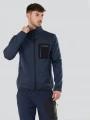 Fundango Jefferson Fleece Jacket férfi polár pulóver kék színben 1