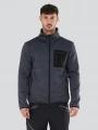 Fundango Jefferson Fleece Jacket férfi polár pulóver szürke színben 1