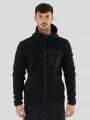 Fundango Nestor Fleece Jacket férfi polár pulóver fekete színben 1
