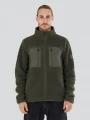 Fundango Haven Hybrid Jacket férfi pulóver zöld színben 1