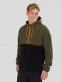 Fundango Carlos Fleece Pullover férfi kapucnis pulóver zöld színben 1