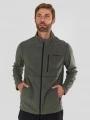 Fundango Jeffrey Fullzip Fleece férfi polár pulóver oliva színben 1