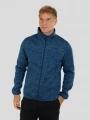 Fundango Cruz Knit Fleece Jacket férfi polár pulóver sötétkék színben 1