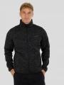 Fundango Cruz Knit Fleece Jacket férfi polár pulóver szürke színben 1