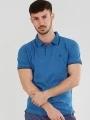 Fundango Incognito Mono Poloshirt férfi galléros póló kék színben 1