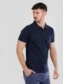 Fundango Incognito Mono Poloshirt férfi galléros póló sötétkék színben 1
