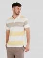 Fundango Incognito Stripe Poloshirt férfi galléros póló sárga színben 1