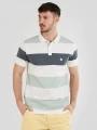 Fundango Incognito Stripe Poloshirt férfi galléros póló világoskék színben 1