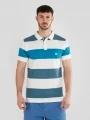Fundango Incognito Stripe Poloshirt férfi galléros póló zöld színben 1