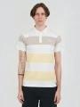 Fundango Incognito Stripe Poloshirt férfi galléros póló sárga színben 1