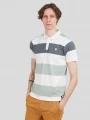 Fundango Incognito Stripe Poloshirt férfi galléros póló zöld színben 1