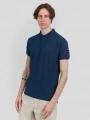Fundango Insignia Poloshirt férfi galléros póló sötétkék színben 1