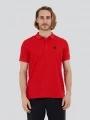 Fundango Zeno Tech Poloshirt férfi rövid ujjú sport póló piros színben 1