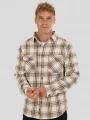 Fundango Roddy Lined Shirt férfi ingkabát homok színben 1