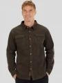 Fundango Oregon Corduroy Shirt férfi hosszú ujjú ing zöld színben 1