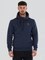 Fundango Conor Hooded Sweatshirt férfi kapucnis pulóver sötétkék színben 1