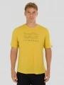 Fundango Wanaka Merino T-shirt férfi rövid ujjú póló sárga színben 1