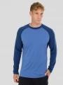 Fundango Rotorua Merino Longsleeve férfi aláöltöző felső kék színben 1
