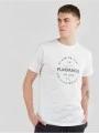 Fundango Basic - T Logo-4 T-shirt férfi rövid ujjú póló fehér színben 1