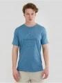 Fundango Basic - T Logo-4 T-shirt férfi rövid ujjú póló kék színben 1