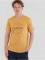 Fundango Basic - T Logo-4 T-shirt férfi rövid ujjú póló sárga színben 1