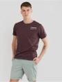 Fundango Basic - T Logo-7 T-shirt férfi rövid ujjú póló piros színben 1