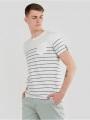 Fundango Jaggy Pocket T-shirt férfi rövid ujjú póló fehér színben 1