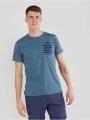 Fundango Jaggy Pocket T-shirt férfi rövid ujjú póló kék színben 1