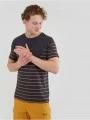 Fundango Jaggy Pocket T-shirt férfi rövid ujjú póló szürke színben 1