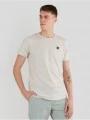 Fundango Jaggy Structured T-Shirt férfi rövid ujjú póló homok színben 1