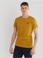 Fundango Jaggy Structured T-Shirt férfi rövid ujjú póló sárga színben 1