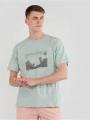 Fundango Talmer T-shirt férfi rövid ujjú póló zöld színben 1