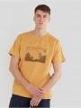 Fundango Talmer T-shirt férfi rövid ujjú póló sárga színben 1