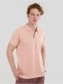 Fundango Molton Poloshirt férfi galléros póló rózsaszín színben 1