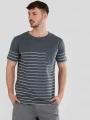 Fundango Jaggy Pocket T-shirt férfi rövid ujjú póló szürke színben 1