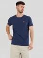 Fundango Jaggy Structured T-Shirt férfi rövid ujjú póló sötétkék színben 1