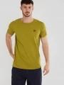Fundango Jaggy Structured T-Shirt férfi rövid ujjú póló zöld színben 1