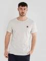 Fundango Jaggy Structured T-Shirt férfi rövid ujjú póló homok színben 1