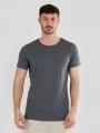 Fundango Jaggy Structured T-Shirt férfi rövid ujjú póló szürke színben 1