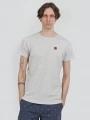 Fundango Jaggy Structured T-shirt férfi rövid ujjú póló homok színben 1