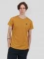 Fundango Jaggy Structured T-shirt férfi rövid ujjú póló sárga színben 1