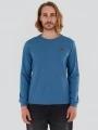 Fundango Justin Longsleeve T-shirt férfi hosszú ujjú póló kék színben 1