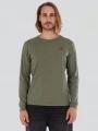 Fundango Justin Longsleeve T-shirt férfi hosszú ujjú póló zöld színben 1