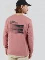 Fundango Surfer Graphic-T férfi hosszú ujjú póló rózsaszín színben 1