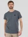 Fundango Jaggy II Structured T-shirt férfi rövid ujjú póló szürke színben 1